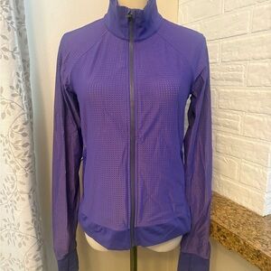 lululemon athletica Women's Purple mesh zip up